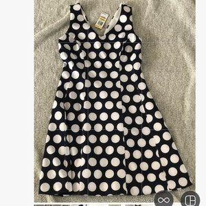 Mid length polka dot dress